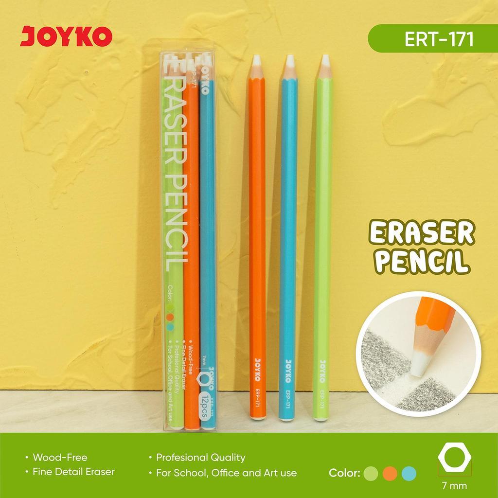 (1 set) JOYKO Eraser Pencil Penghapus Bentuk Pensil ERP-171~172