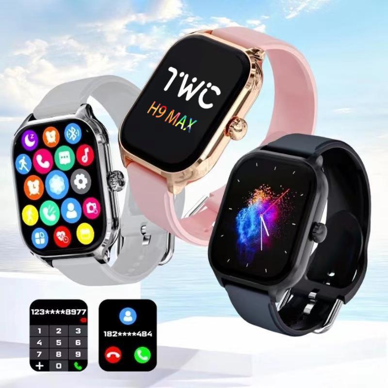 Smartwatch, H9 Pro Max, Pedometer, Sports Watch, 2.01 Inch Screen, Button Calls, Games, Bluetooth, Music, Calculator, Remote Control, Camera Function, Suitable for Android and Ios. Smartwatch Ai Watch 3 Z500 Smart Watch H9 Pr