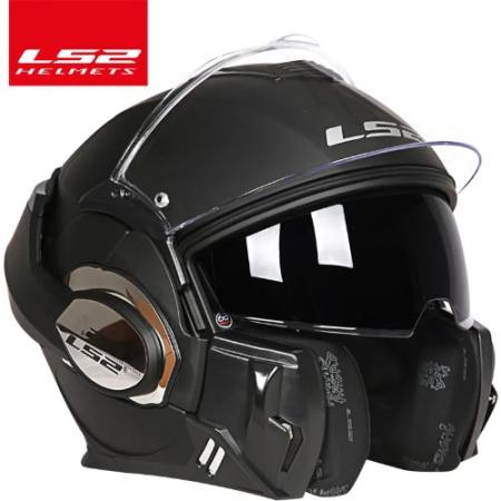 LS2 Valiant FF399 Flip-Up Motorcycle Helmet with Dual Visor