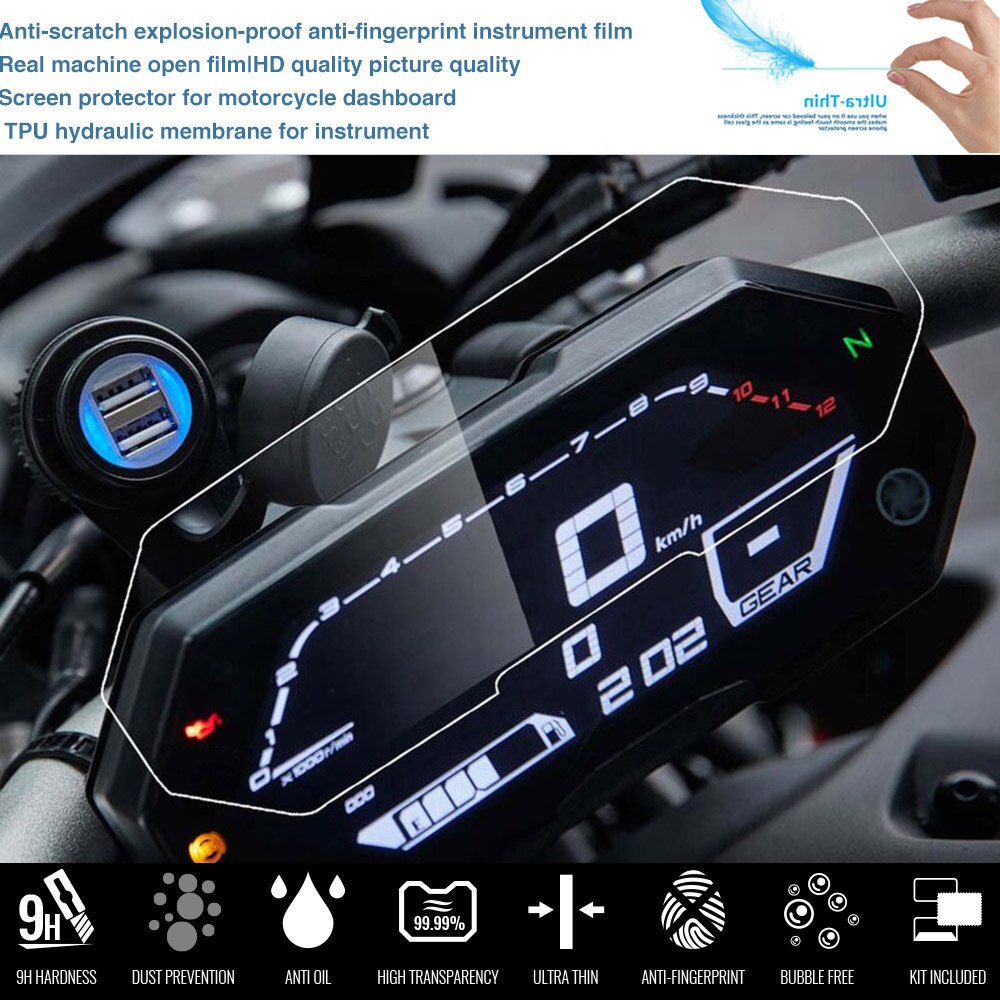Motorcycle Meter Cluster Scratch Protection Film Dashboard Speedometer Screen Sticker For YAMAHA MT 07 MT07 FZ 07 FZ07 2021 2022