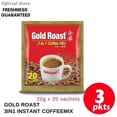(Bundle Deal) Gold Roast 3in1 Instant Coffeemix (20g x 20 sticks) x 3pkts