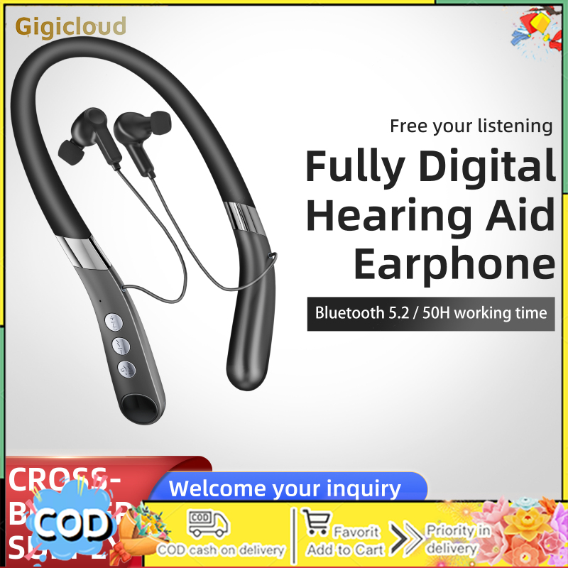 Wireless Bluetooth-compatible Earphone Digital Hearing Aid Neckband Headset Multi-channel Smart Sound Amplifier ราคา 10,000 บาท*ส่งฟรี