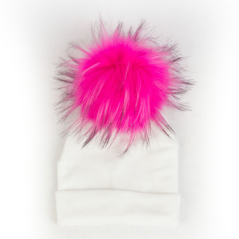 Nbhgy geebro mùa đông warme chế độ niedlichen bé mädchen jungen Samt Beanie hüte Ins solide Weichen diken flanell Babys Kinder giả pelz Pom Pom Túp lều mkjiu