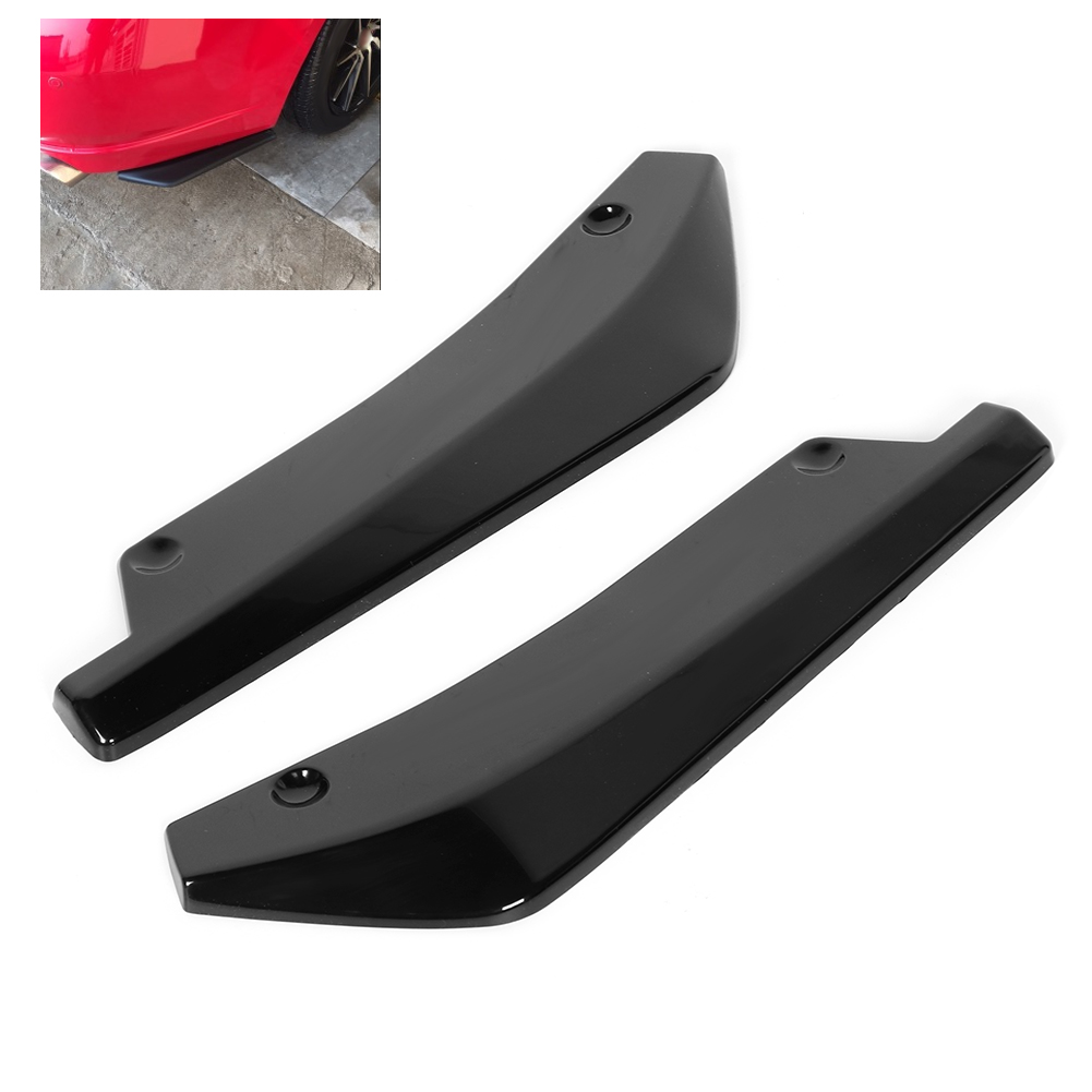 Phổ biến sửa đổi Spoiler bóng đen hãm xung phía sau bảo vệ Bìa Thiết bị khuếch tán mép Splitter deflector