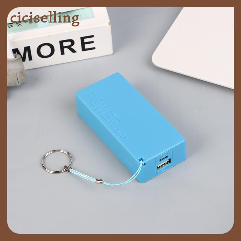 [ciciselling] Điện thoại di động ngân hàng sạc pin gói cho trường hợp tự làm hộp Protable đầy màu sắc stroage hộp - 4
