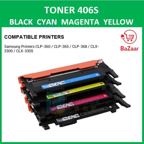 Compatible Toner Samsung K406s C406S Y406s M406s 406 Black Cyan Yellow Magenta 406s Singapore
