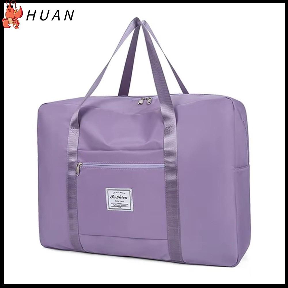 HUAN Dung lượng lớn Túi du lịch Khóa  Chống thấm nước Túi xách hành lý  Gấp lại Túi xách Du lịch