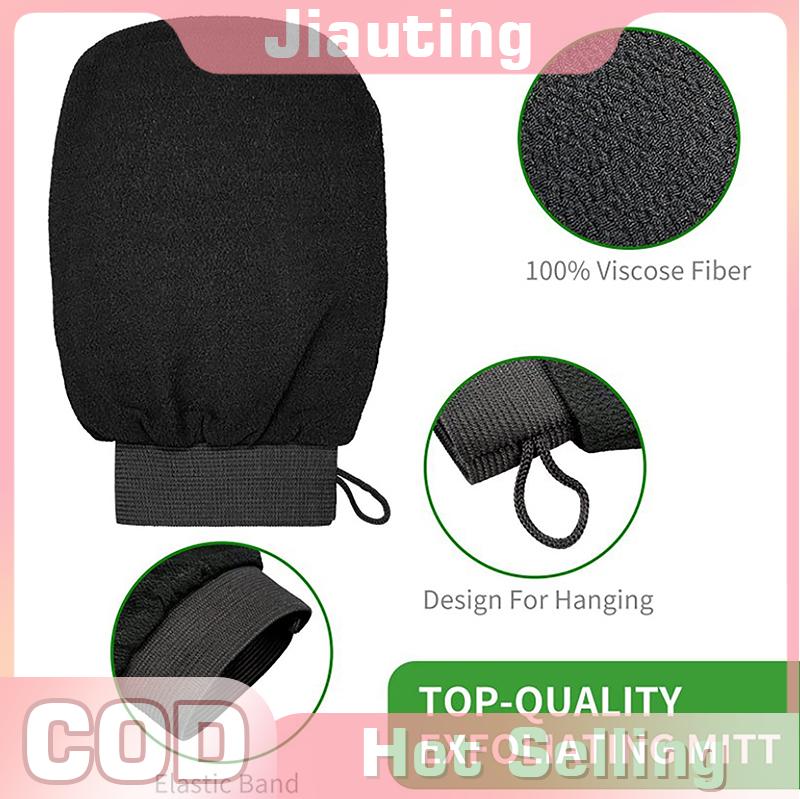 Jiauting Ma-rốc tắm tẩy tế bào chết găng tay Hammam tắm cơ thể làm sạch chà massage Mitt kessa lột khăn găng tay