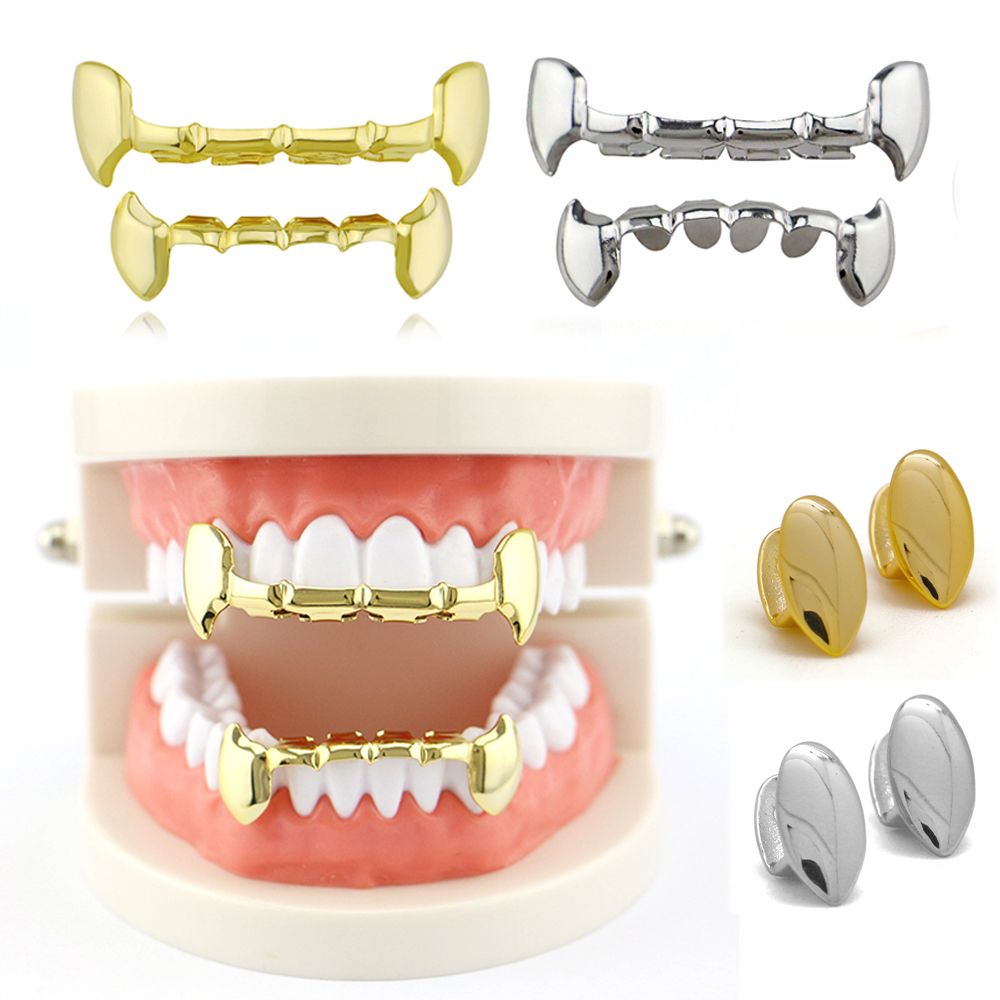 ABNORM Top and Bottom Hip Hop Gift Dracula Cosplay Teeth Grills Body