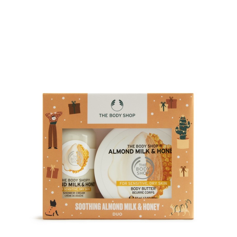 Buy The Body Shop Soothing Almond Milk & Honey Duo (Christmas Gift Set) Singapore