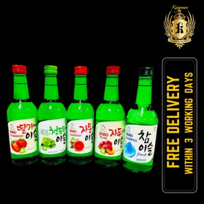 Jinro Soju Mixed 5 Bottle Set (5 x 360ml) BUNDLE