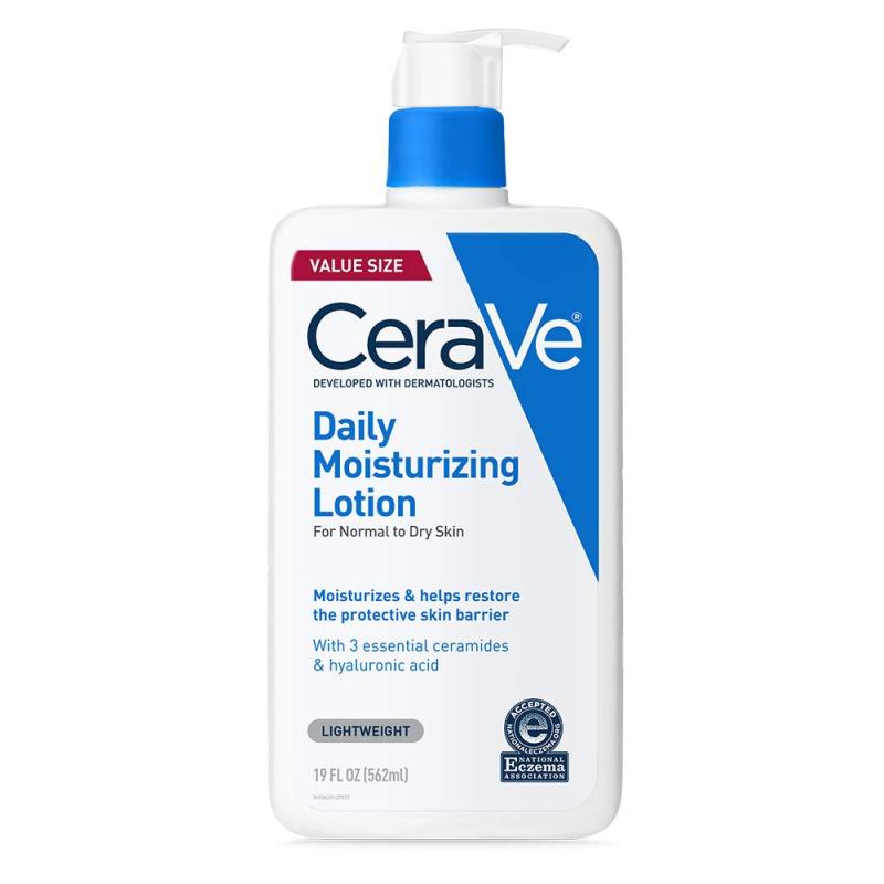 Buy CeraVe Daily Moisturizing Lotion | Face & Body Lotion for Dry Skin with Hyaluronic Acid | Fragrance Free | 19 Ounce Singapore
