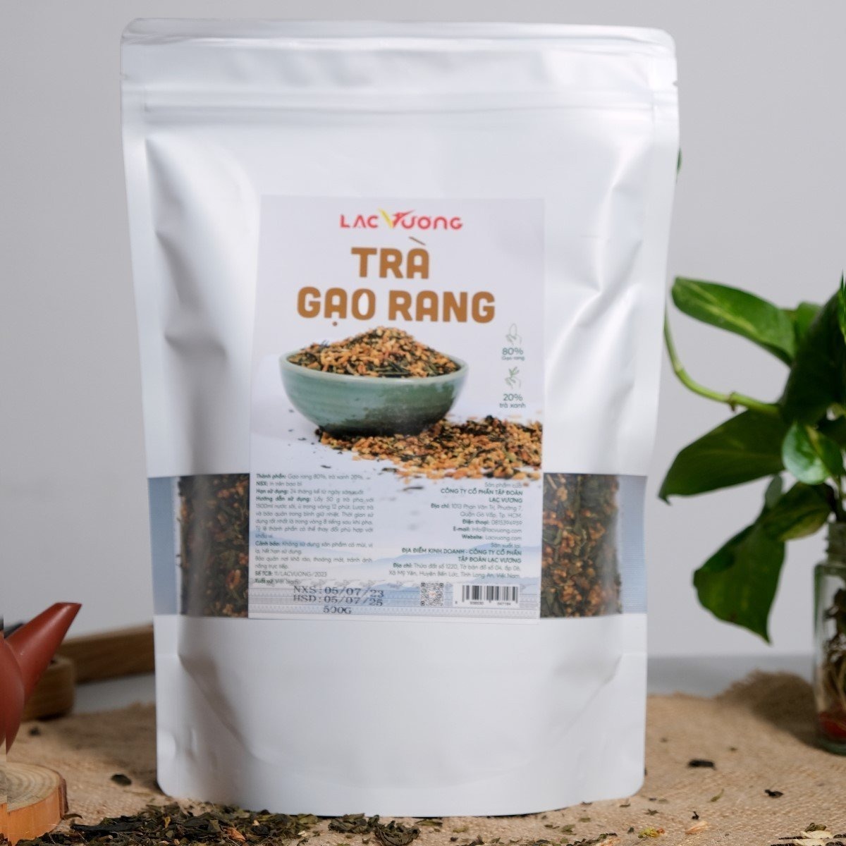 Trà gạo rang Lạc Vương gói 500g