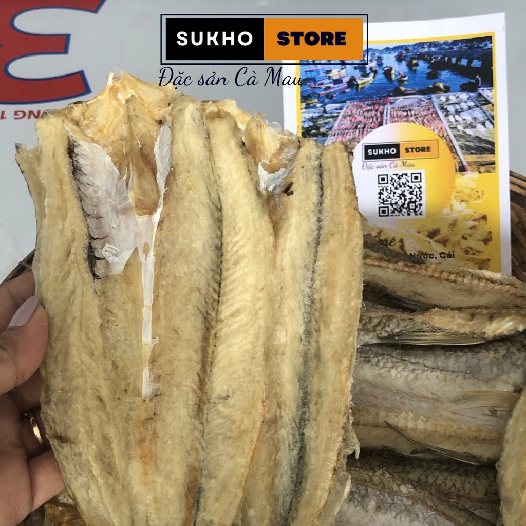 500g khô cá mối mặn Cà mau thơm ngon dày thịt - Sukho Store