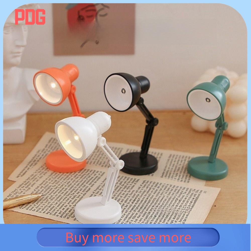 PDG Có thể gập lại Đèn bàn LED mini Chăm sóc mắt Đèn ngủ đọc sách Sáng tạo Di động Đèn bàn Đồ trang trí nhà cửa