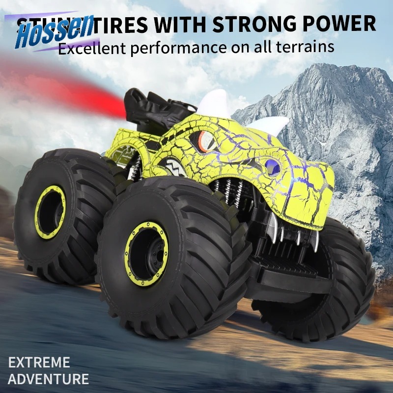 Remote Control Car For Kids Dinosaur Spray Toy 2.4G 6CH Off-road Vehicle With Lights Sound Car Toy Model Gifts For Boys Girls ราคา 658 บาท*ส่งฟรี