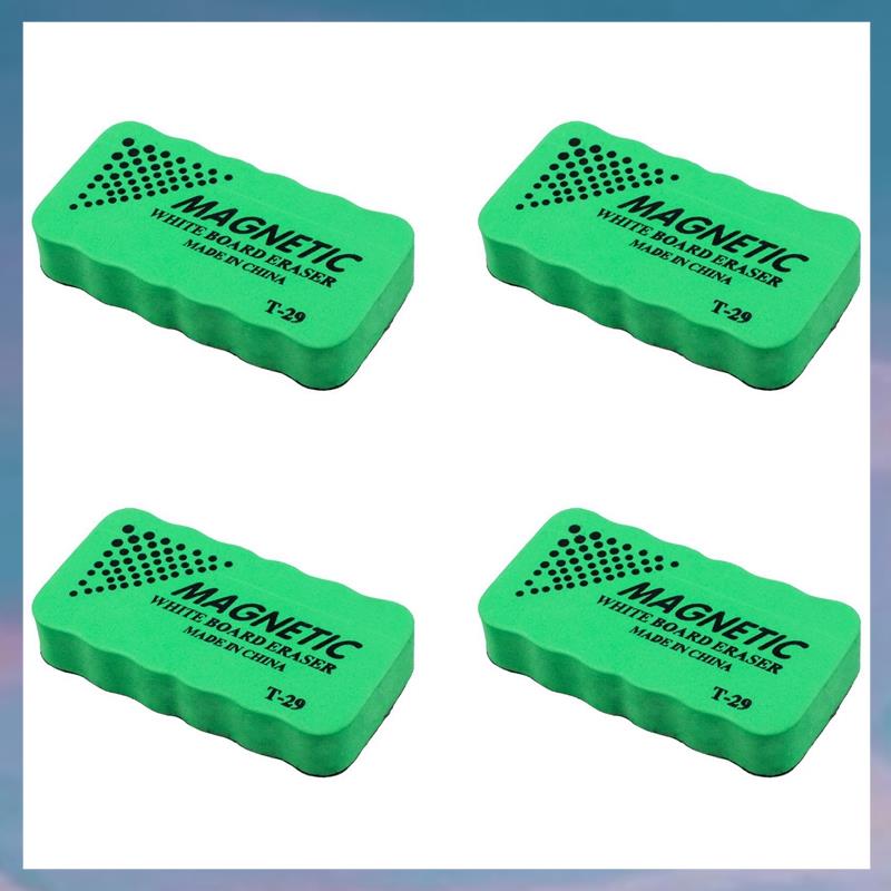 (UDOP) 4X New Magnetic Board Eraser Drywipe Marker Cleaner Office Whiteboard