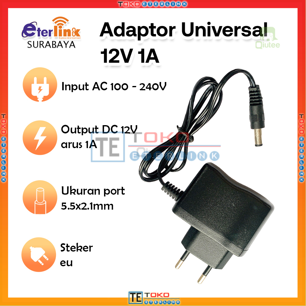 TERBARU!!! Adaptor DC 12V 0.5A [500mA] Murni Trafo Power Supply Untuk Lampu Strip All CCTV DVR HDD ADP PSU BNC DRAT [Bisa bayar ditempat] Harga 10,800 rupiah*Gratis Ongkir