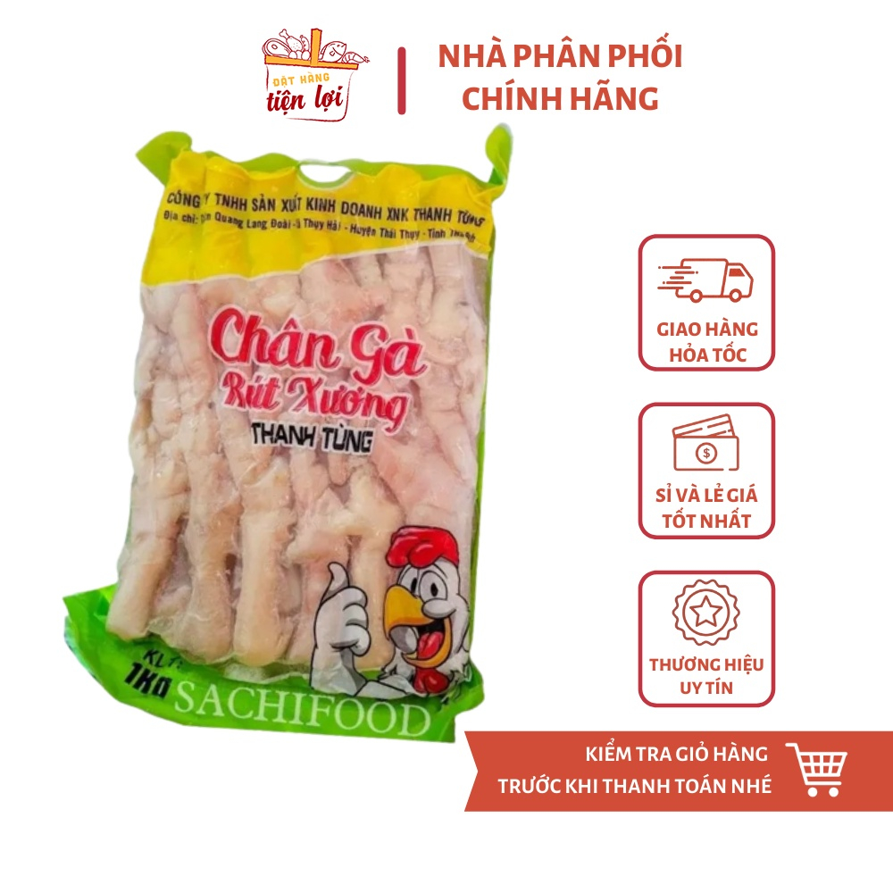 Chân gà rút xương (Net 5) - Khay 1kg làm sạch ( Giao Hoả tốc HCM 2H)