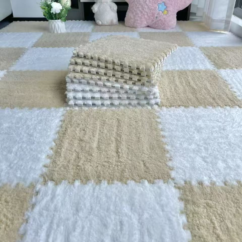 Spring Home 10PCS พรมจิ๊กซอว์ พรมปูพื้นห้อง DIY แถมฟรีขอบปิด มีหลายสี พรมปูพื้นห้องนอน ไม่ระคายเคืองต่อผิว ให้สัมผัสนุ่ม ราคา 153 บาท*ส่งฟรี