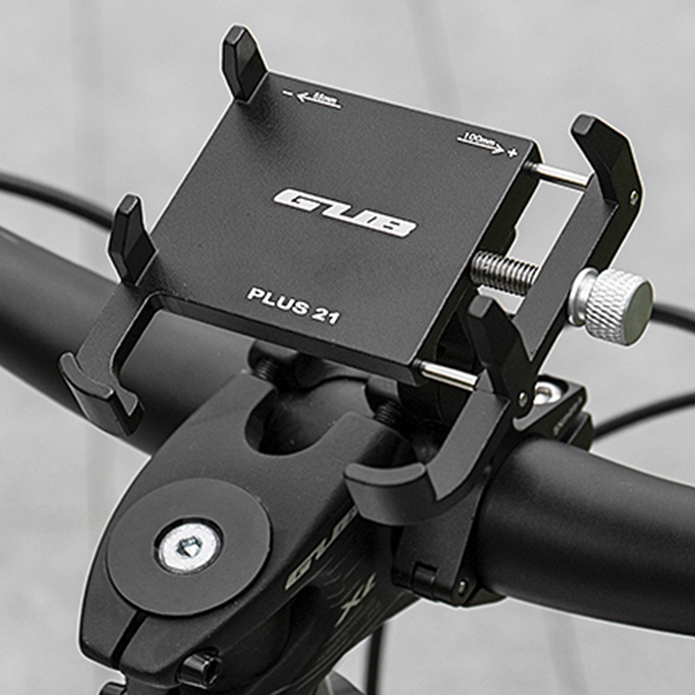 hot GUB PLUS 21 Motorcycle Bike Phone Holder Aluminum Alloy Cell Phone Holder Bracket Rotatable Adjustable Anti-slip Cycling Parts In stock