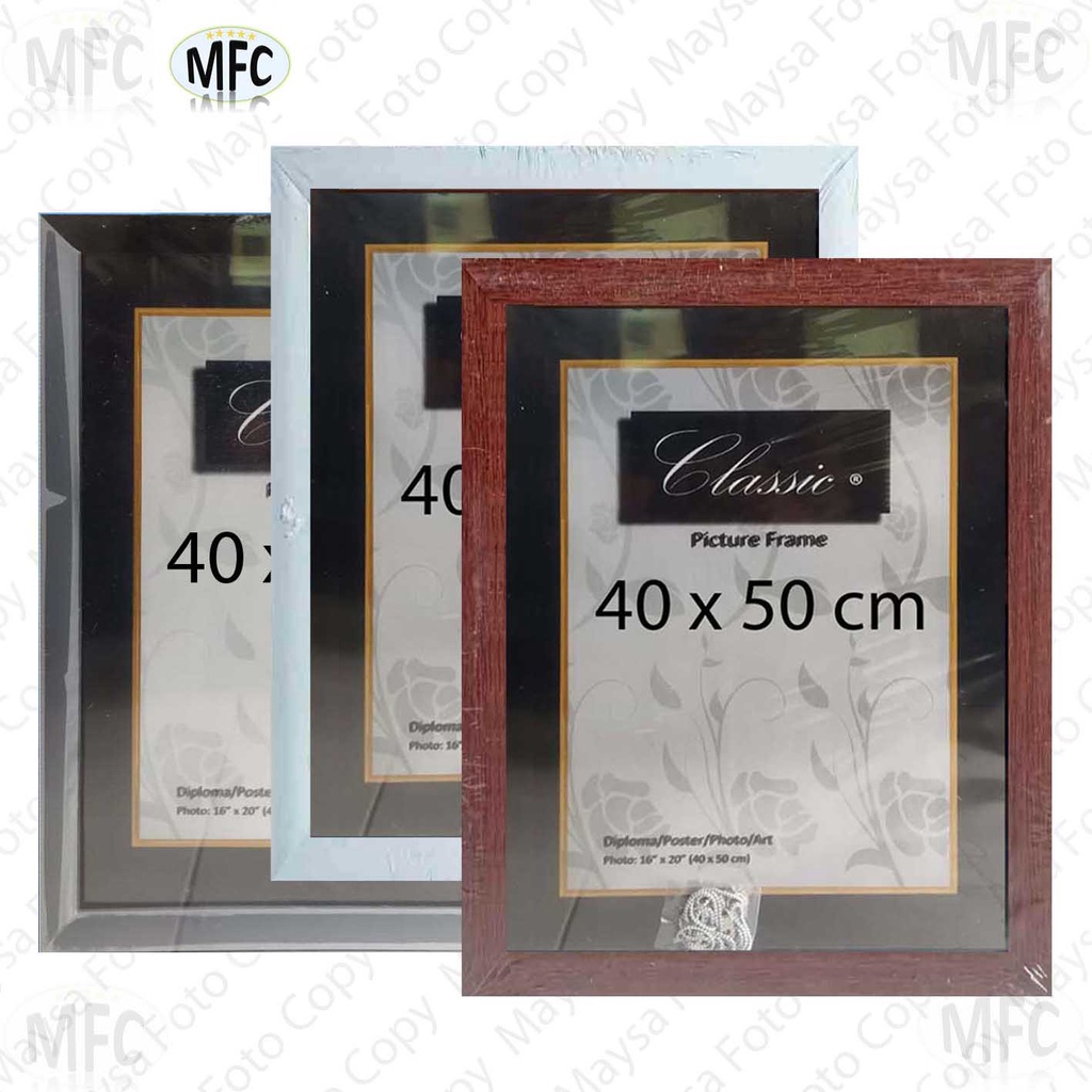 Bingkai Foto Frame Pigura 40x50 full Minimalis dan ukir 3cm