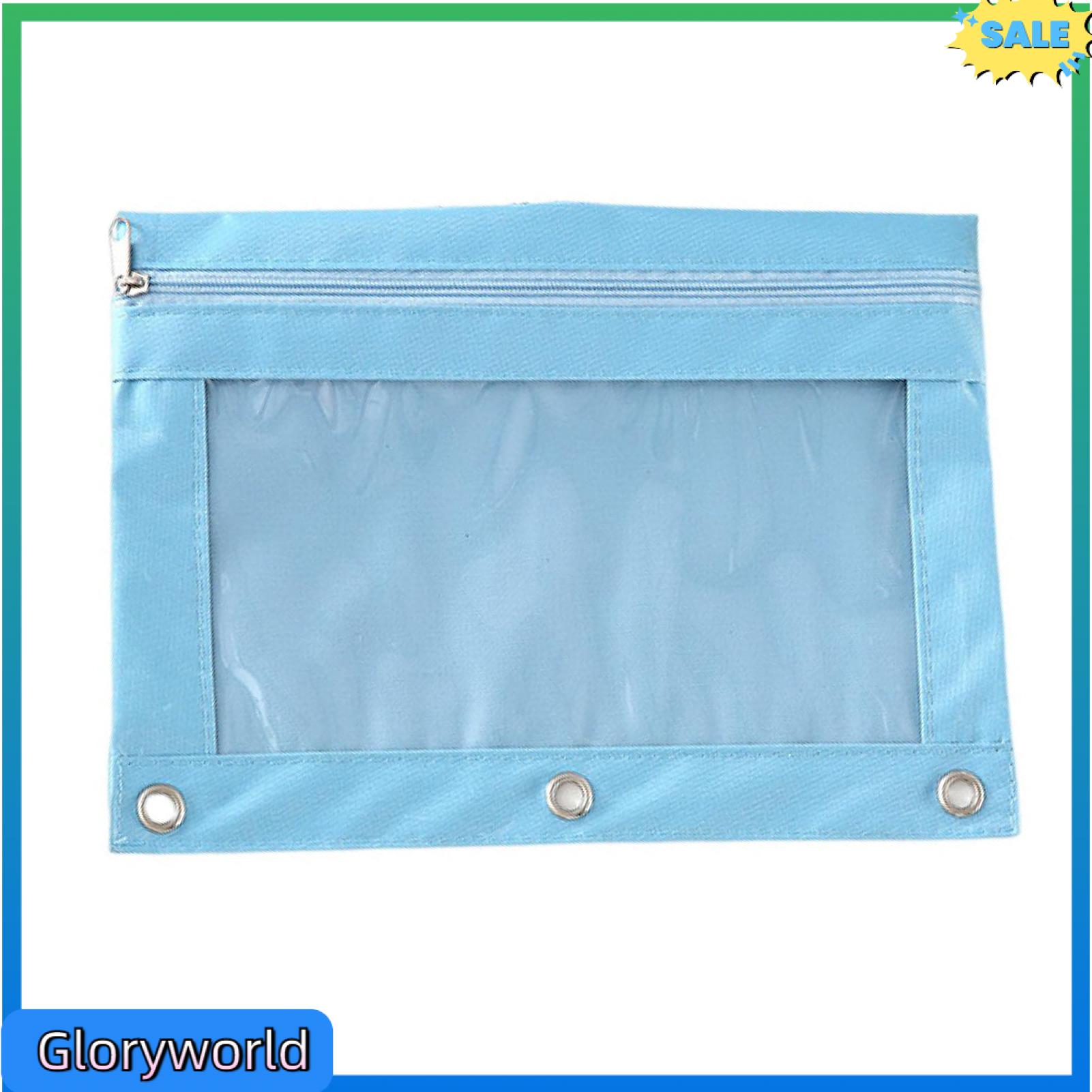 Gloryworld dung tích lớn chất kết dính túi đầy màu sắc túi đựng tài liệu đầy màu sắc vải Chất kết dính túi với cửa sổ trong suốt Hộp Bút Chì sức chứa lớn cho nguồn cung cấp Trường Học Văn Phòng hoàn hảo