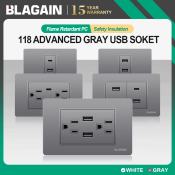 Blagain Wide Series Outlet With Usb And Type C