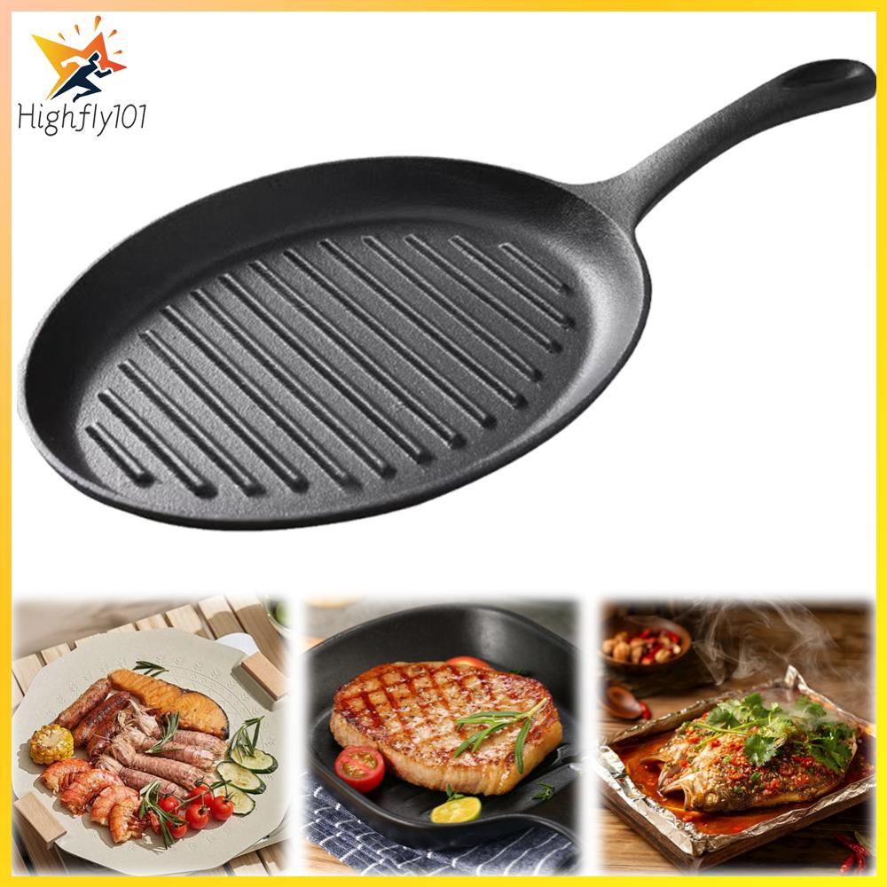 แผ่นเหล็กหล่อ Bakeware ไม่ติด Bakeware พร้อมที่จับ Bakeware ไม่มีการเหนี่ยวนำสารเคมีและการเตรียมเตาแก๊ส ราคา 174 บาท*ส่งฟรี