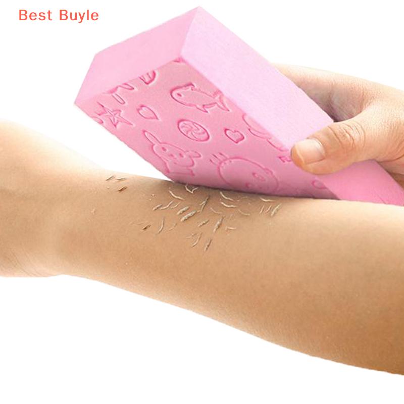 💖Best Buyle Tắm miếng bọt biển tẩy tế bào chết da chết loại bỏ miếng bọt biển massage cơ thể tắm công cụ