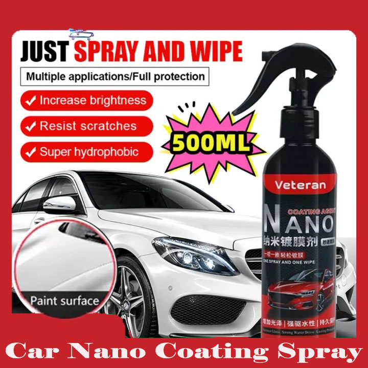 Chai Xịt Bóng Dàn Áo Phủ Nano Bóng Sơn Xe Máy Ô Tô Nano Polish Ceramic Wax