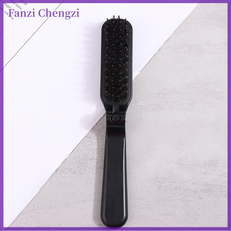 Fanzi Có thể gập lại tóc lược xách tay heo rừng lông bàn chải tóc bàn chải tóc đầu Massager du lịch Lược phụ kiện tạo kiểu tóc