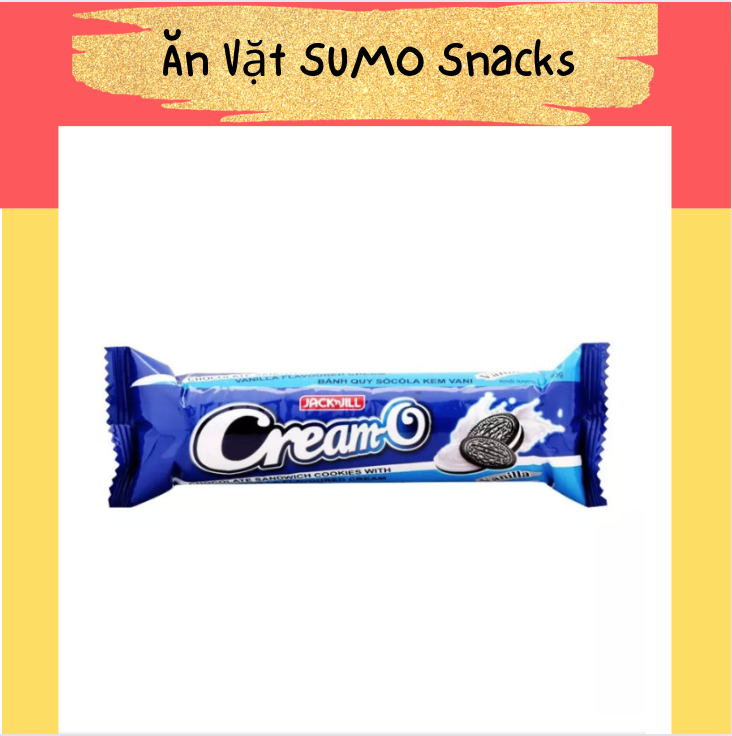 Bánh Quy Sô Cô La Kem Vani Cream-O 93g-Ăn Vặt Sumo Snack