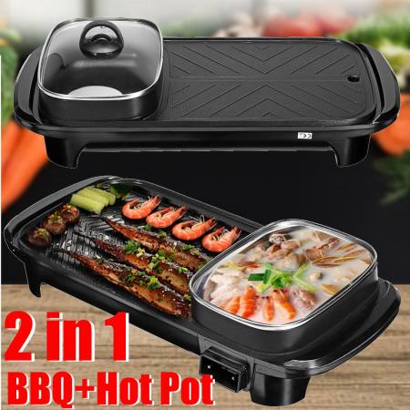 2-in-1 Korean Grill & Hot Pot by 