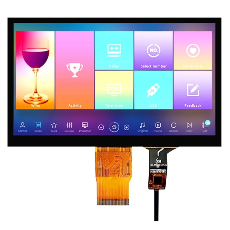 【】 7 Inch Ips Tft Lcd Display Screen 50pin Capacitive Touch Screen Industrial Display Rgb Interface 