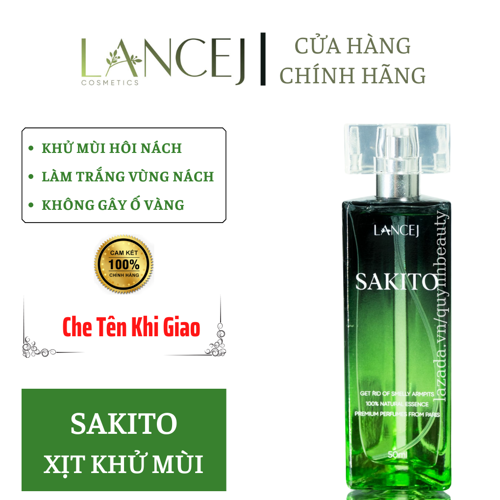 Xịt Khử Mùi Hôi Nách SAKITO - Khử Mùi Hôi Nách, Hôi Chân, Thâm Nách