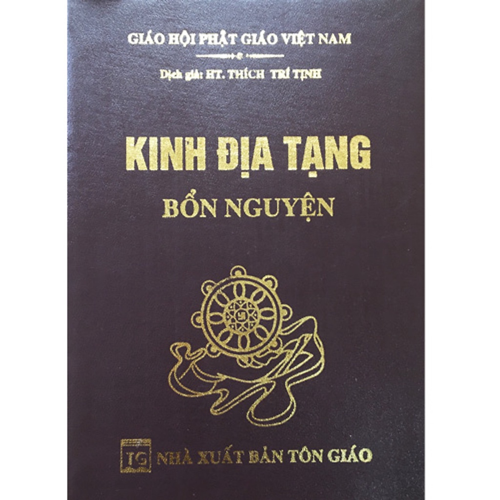 Sách - Kinh Địa Tạng Bồ Tát Bổn Nguyện Trọn Bộ ( Bìa Da ) -HT-MK
