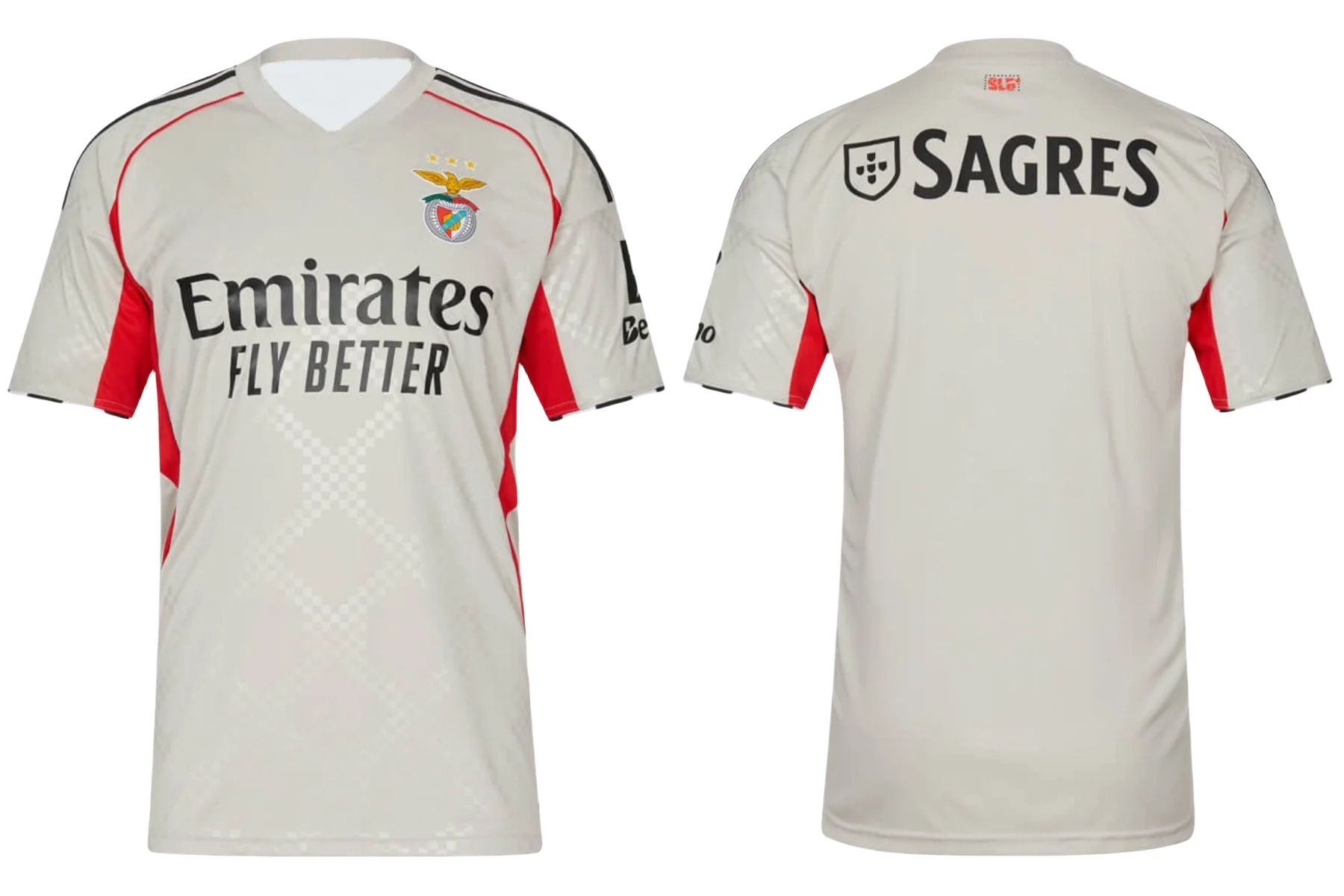 2025 Áo bóng đá Benfica mới 25/26 áo đấu sân nhà nam áo thun thoáng khí nhanh khô áo bóng đá Benfica