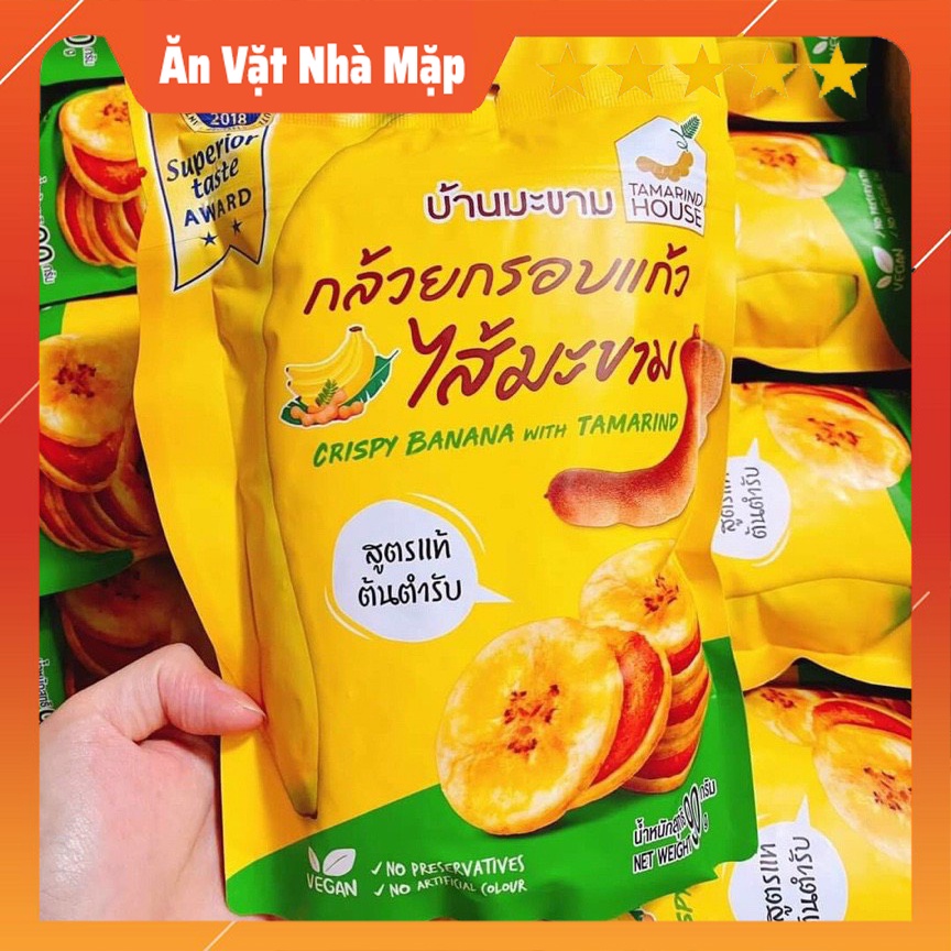 Chuối Sấy Kẹp Me Thái Lan Tamarind House loại 1 nhập khẩu - Túi 90g