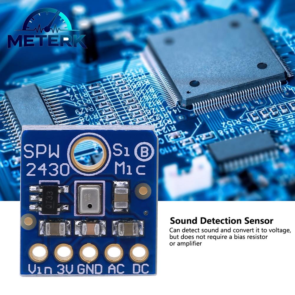 Meterk Silicon MEMS Microphone Sensor Accuracy Practical Stable Convenient Good Contact Performance for Most People for Speech Converter ราคา 233 บาท*ส่งฟรี