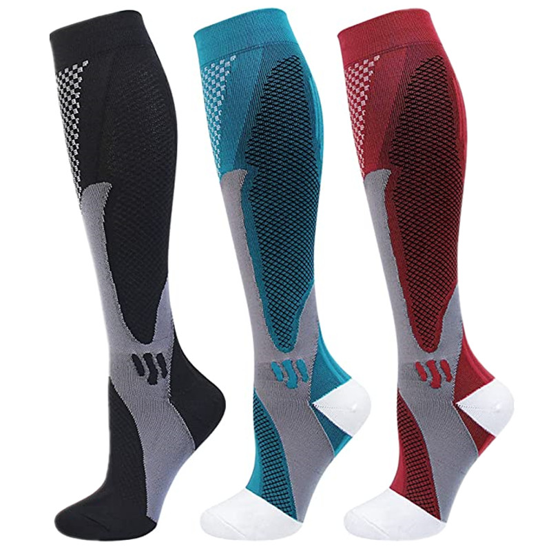 【Customizable】 Dropship Compression Socks Knee High Running Men Women Socks Best For Athletic Nursin