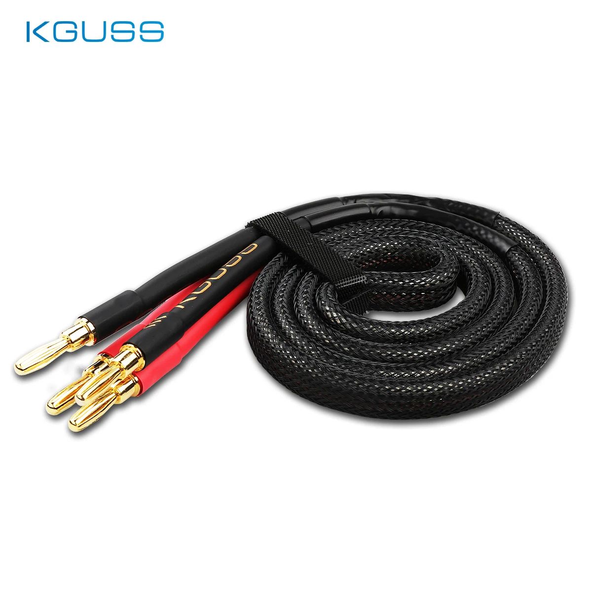 KGUSS CH600 DIY 4N oxygen-free copper speaker cable pure copper high-power gold and silver audio cable for KTV, home theater ราคา 577 บาท*ส่งฟรี