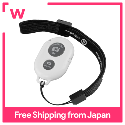 Camkix Camera Bluetooth không dây điều khiển màn trập từ xa cho điện thoại thông minh-Tạo ra hình ảnh tuyệt vời và selfies Trắng D0027-SRC-WHI