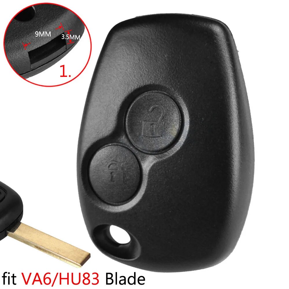 Vé nóng chìa khóa xe cho Dacia Khăn lau bụi Logan cho Renault trafic Clio kangoo modus TWINGO sandero movano thay thế khóa điều khiển từ xa trường hợp