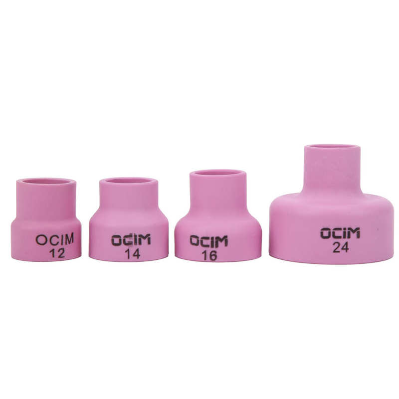 Bộ cốc hàn gốm Alumina hàn Cup mạnh mẽ và bền cho WP‑17/18/26 TIG Torch hàn vật tư công nghiệp