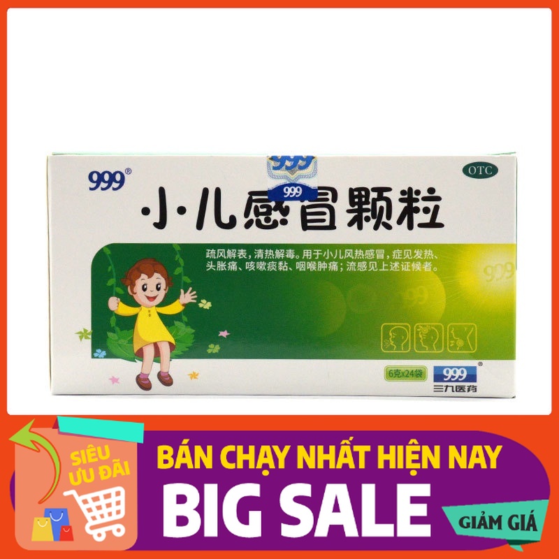 Viên Uống Cảm Lạnh Trẻ Em 999 6G * 24 Túi/hộp Sốt, Đau Họng, Cảm Cúm, Ho Thuốc Cảm