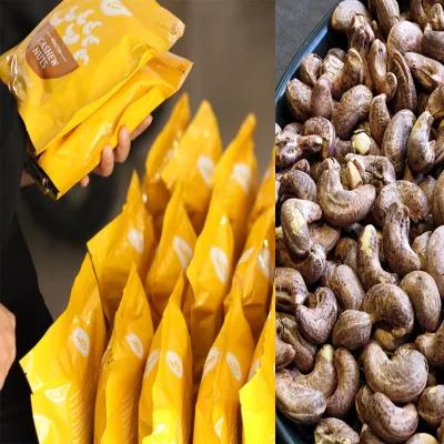 Combo 2 pkts 500gr of roasted cashew with skin (1kg total)