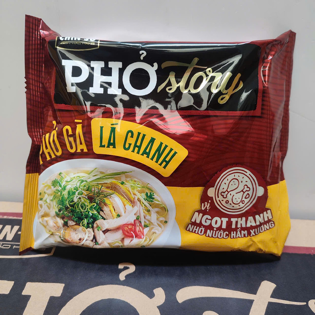 Combo 5 gói phở Thìn Bờ Hồ Story Hãng ChinSu Vị bò gà 72g gói