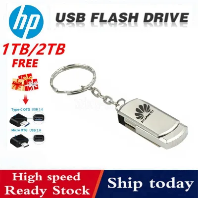 2TB 1TB ΗUAWEI Flash Drive USB 2.0 Metal 2000GB Pen Drive Thumb Drive Memory Stick Pendrives 3264128