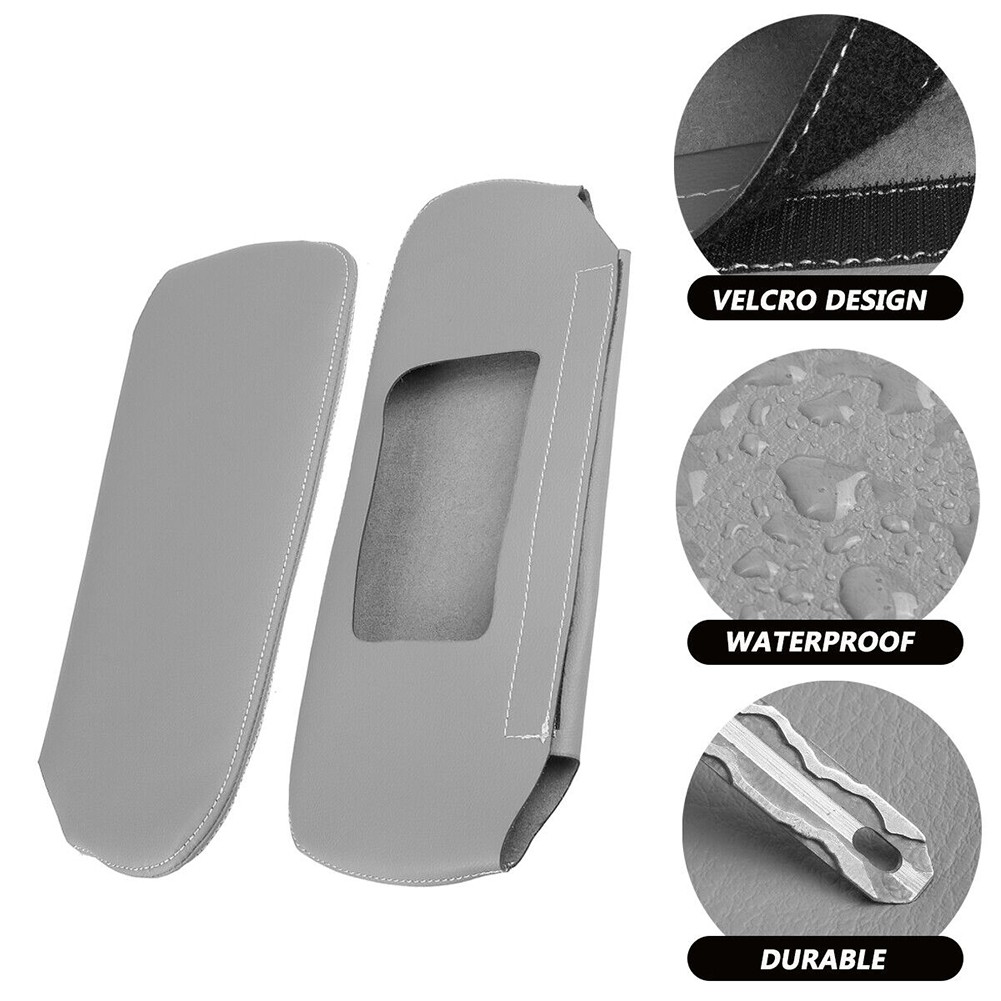 MileAuto Grey Sun Visor Cover Skin for Chevrolet For Camaro For Firebird 9302 2 Pieces Fast Delivery